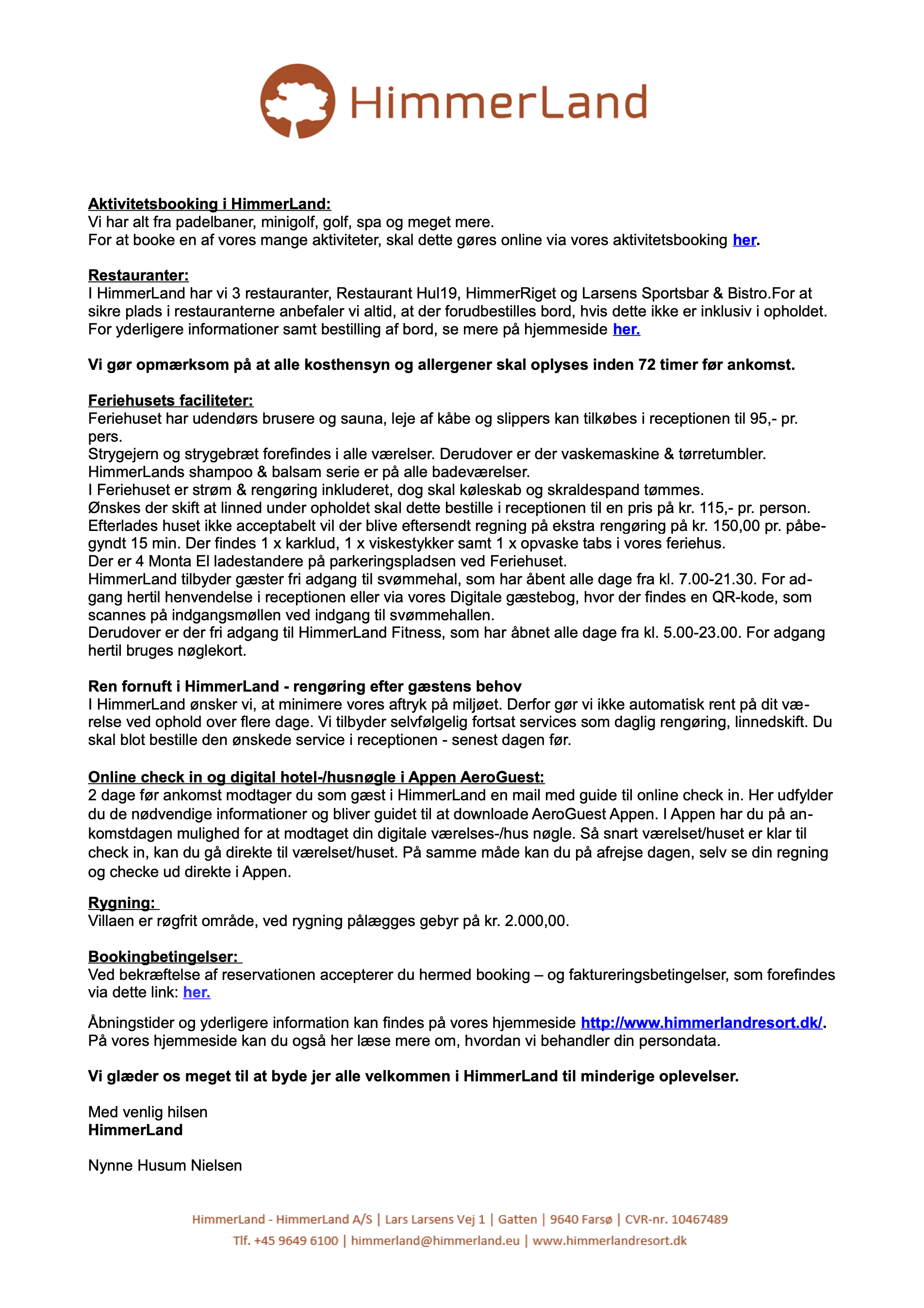 Bekræftelse side 3 — praktisk info